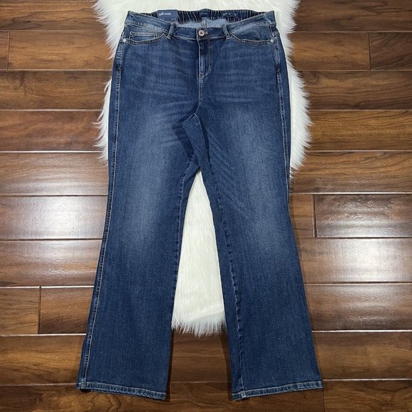 J.‎ Jill Size 16 R Rainforest Wash Modern Slim Boot Cut Denim Jeans - Picture 1 of 12